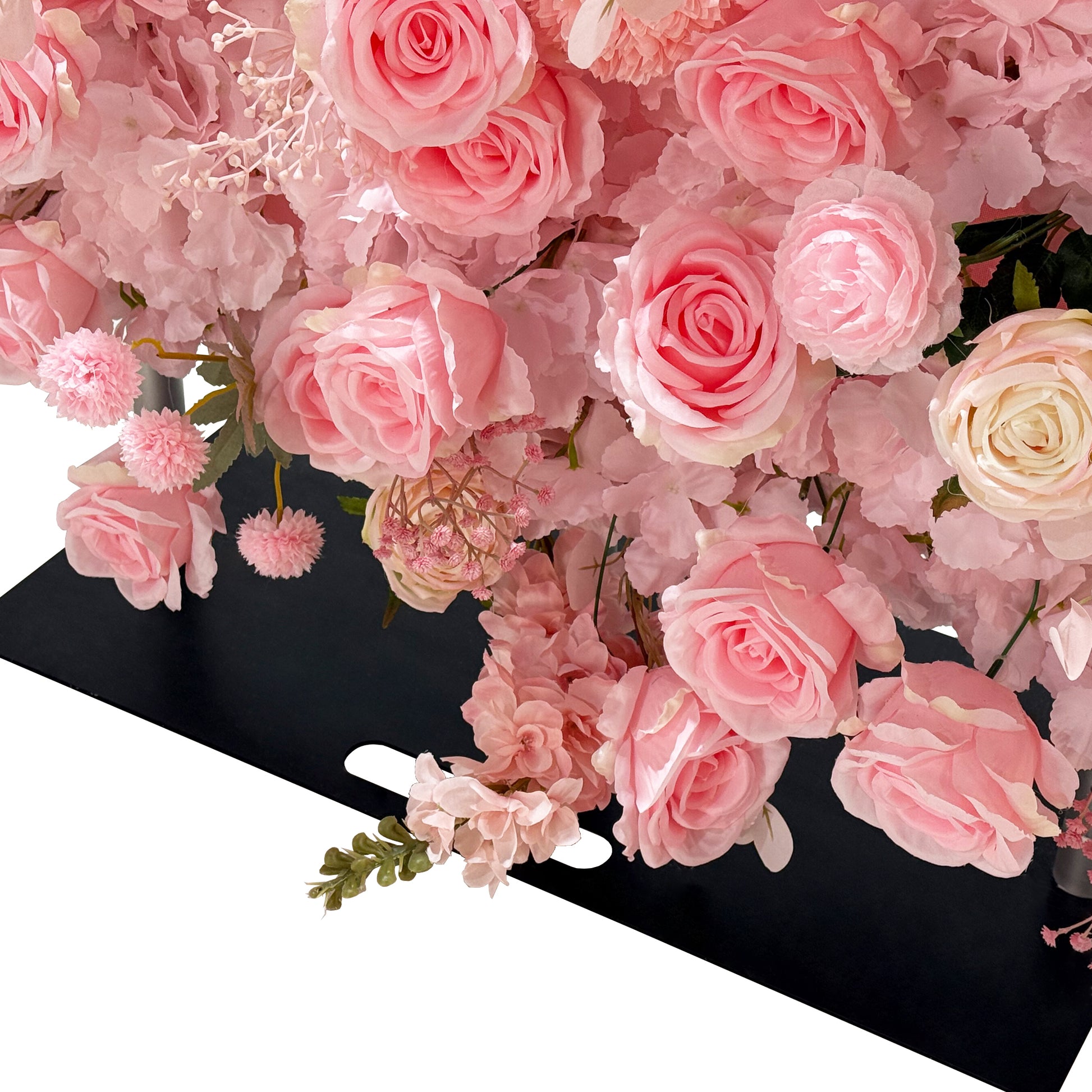 Floral 3D Backdrop for Crescent Moon Stand Pink bottom of cover