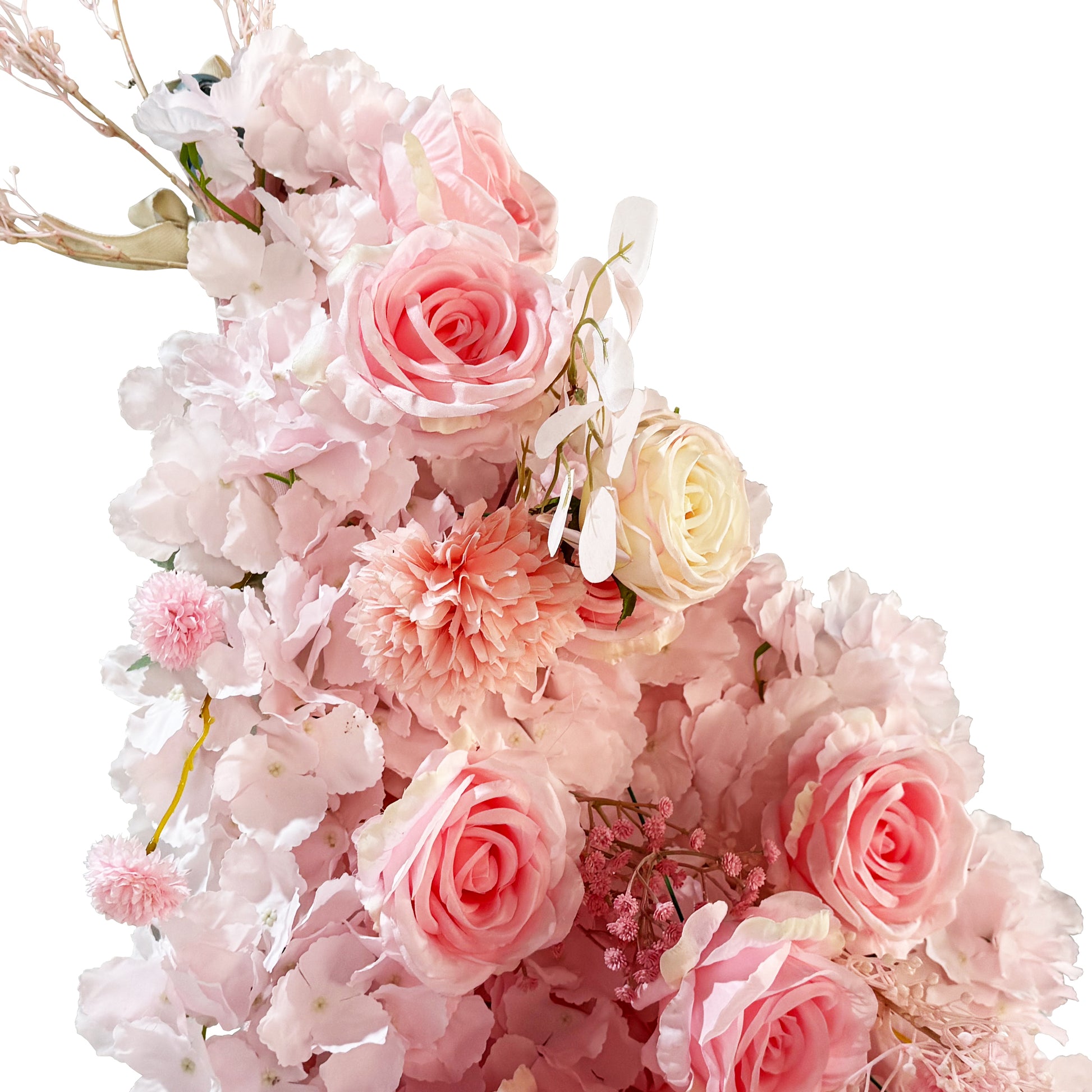 Floral 3D Backdrop for Crescent Moon Stand Pink mixed florals