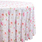 Floral Haze round tablecloth close up