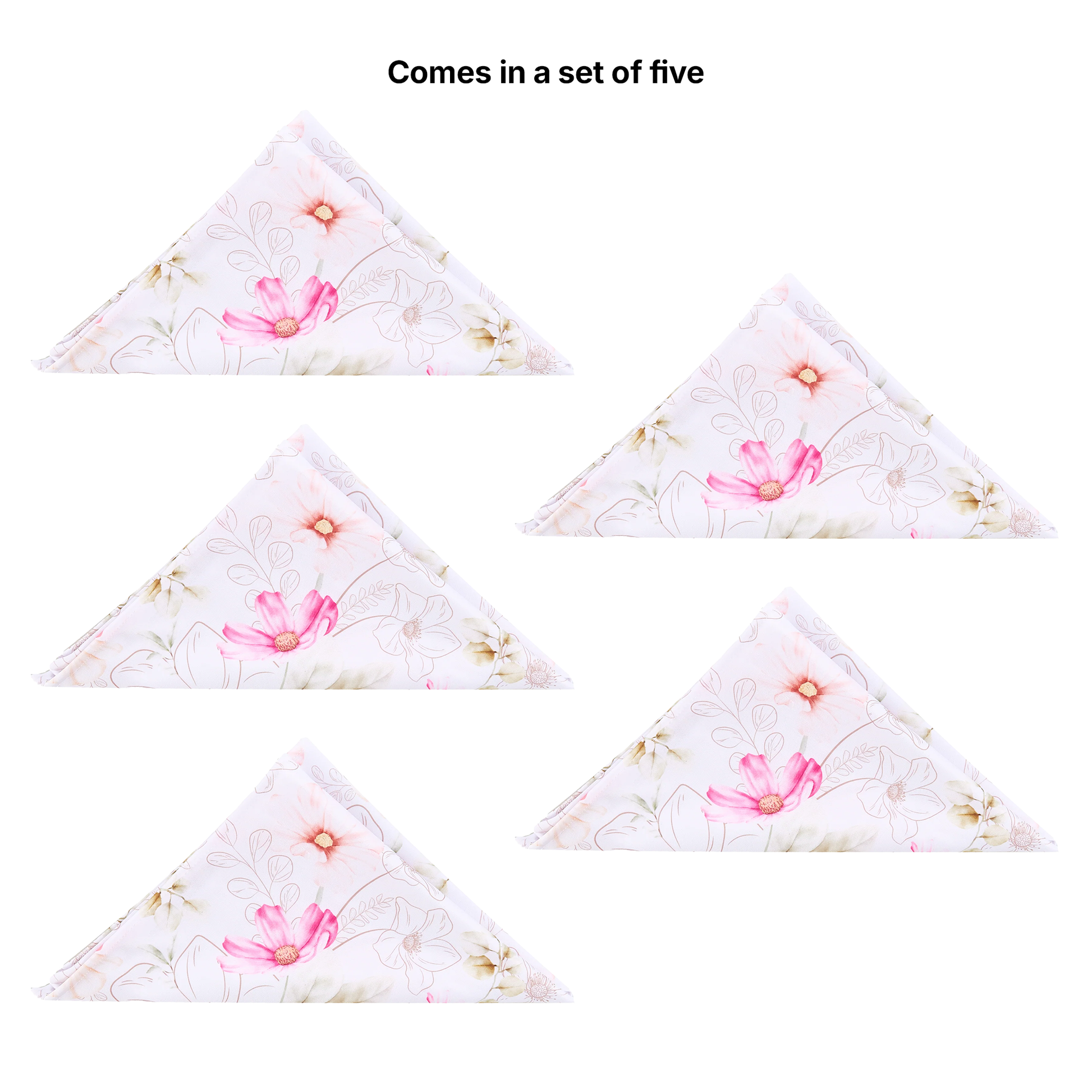 Floral haze 20"x20" napkin 5pc bundle