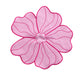 Flower Linen Embroidery Placemat Pink/Fuchsia