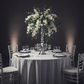 Flower Vase Riser Holder Centerpiece Stand 20"H - Silver | charger plate | napkin | wine goblet |