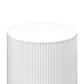 Fluted Cylinder Display Stand 3 pc/set - White Close Up