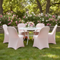 Folding Spandex Chair Cover - Blush