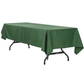 60"x120" Rectangular Premium Polyester Tablecloth Forest Green