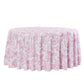 French Toile 120" Round Tablecloth Dusty Rose/Mauve - CV Linens