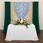 French Toile 12ft H x 52" W Drape/Backdrop Panel - Blue