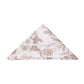 French Toile 20"x20" Linen Napkin - Taupe White Background