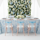 birthday celebration with French Toile 90"x132" Rectangular Tablecloth - Baby Blue