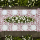 French Toile 90"x132" Rectangular Tablecloth - Burgundy Top View