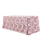 French Toile 90"x132" Rectangular Tablecloth - Burgundy