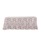 French Toile 90"x132" Rectangular Tablecloth - Taupe Front View