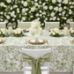 birthday celebration with French Toile 90"x156" Rectangular Tablecloth - Olive Green
