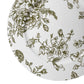French Toile Acrylic Charger Plate - Olive Green