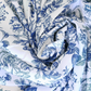 French Toile Blue fabric