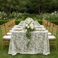 French Toile King 108"x156" Rectangular Tablecloth - Olive Green