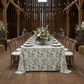 French Toile King 108"x156" Rectangular Tablecloth - Olive Green