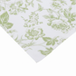 French Toile 20"x20" Linen Napkin (5pc/pk) Sage Green hemmed finish