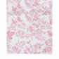French Toile Table Runner Dusty Rose/Mauve close up