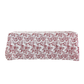 French Toile Rectangular Tablecloth Burgundy front view
