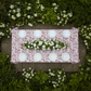 French Toile Rectangular Tablecloth Burgundy birdseye view
