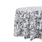 French Toile 132" Round Tablecloth - Black
