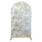 French Toile Spandex Cover for Large Trio Arch - Sage Green - CV Linens
