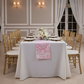 French Toile Table Runner - Pink