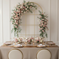 French Window Arch Frame Backdrop Party Stand - Gold