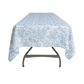 French Toile 60"x120" Rectangular Tablecloth - Baby Blue
