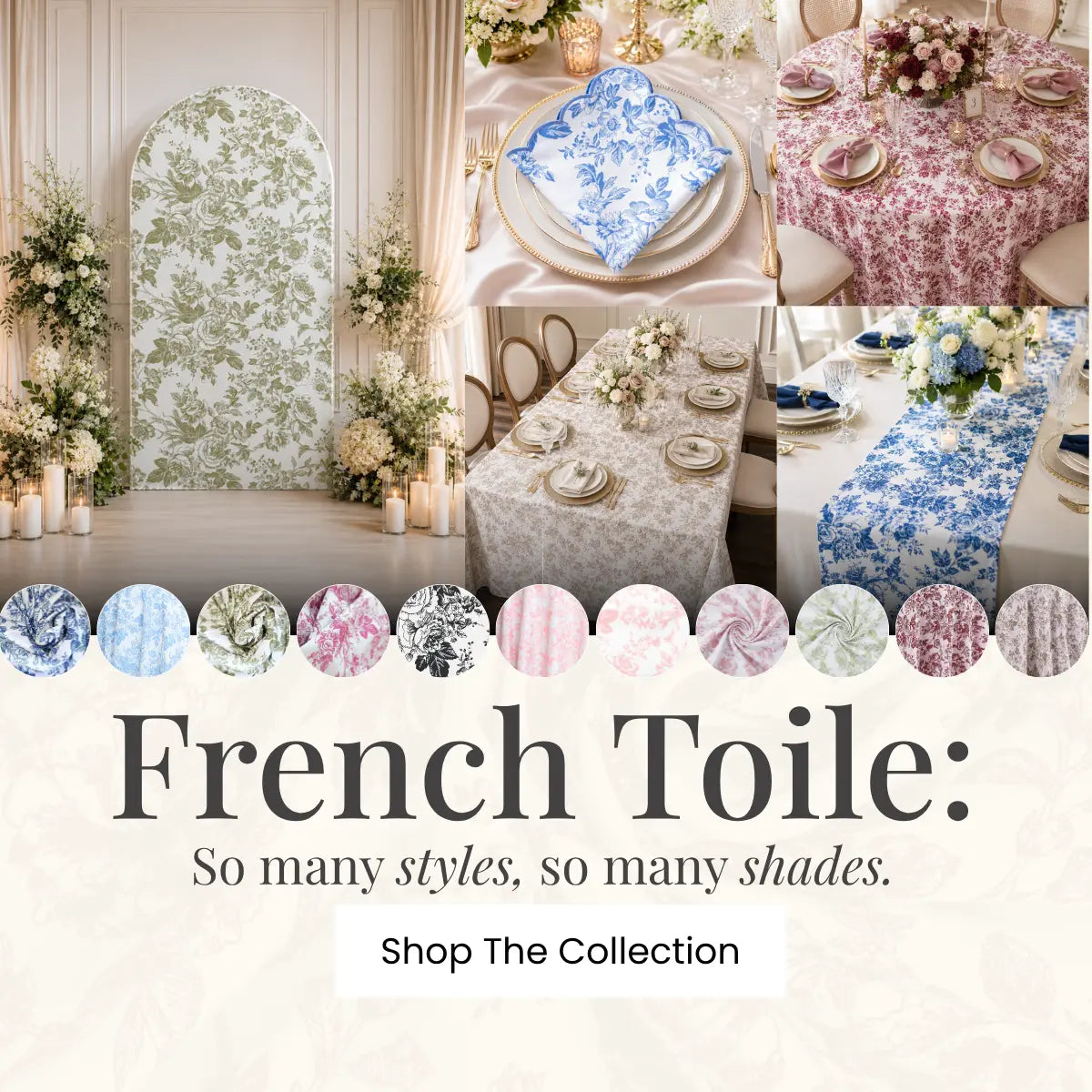 French Toile Linens