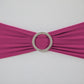 Buckle Spandex Stretch Chair Band - Fuchsia close up
