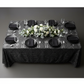 Geometric Glitz Art Deco Sequin Tablecloth 90"x132" Rectangular - Black