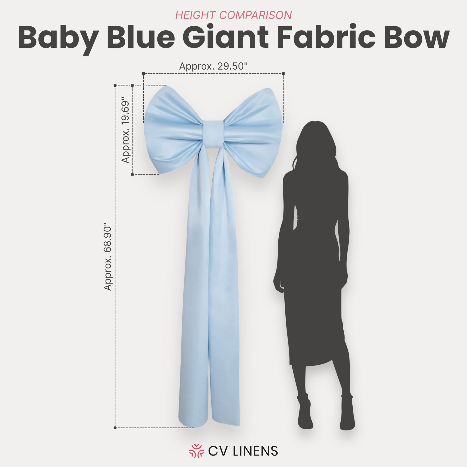 Giant Fabric Bow for Backdrop