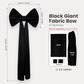 Giant Fabric Bow for Backdrop Black infographic showing contents