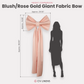 Giant Fabric Bow for Backdrop Blush/Rose Gold infographic