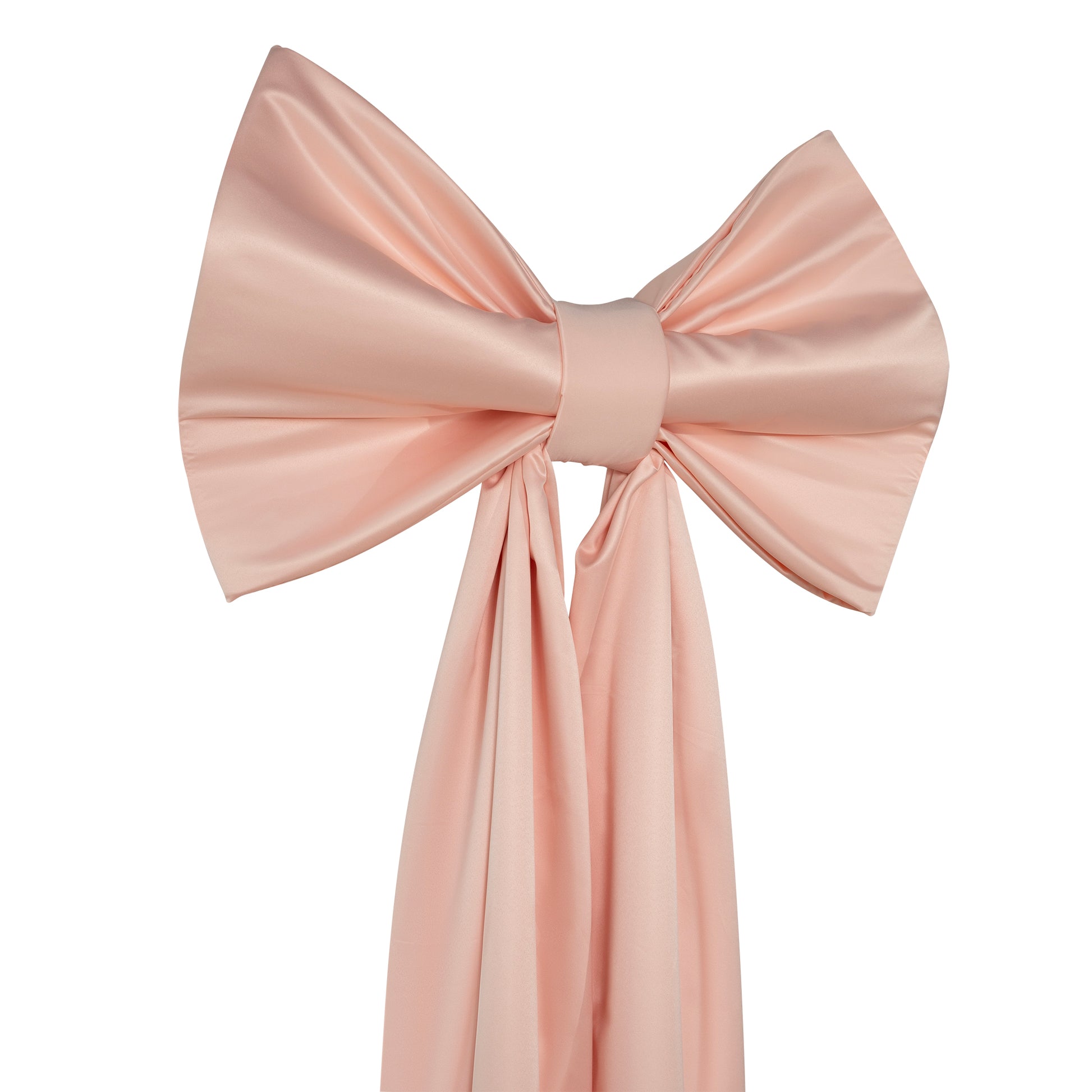 Giant Fabric Bow for Backdrop - Blush/Rose Gold