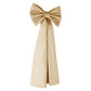 Giant Fabric Bow for Backdrop Champagne angled view