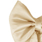 Giant Fabric Bow for Backdrop Champagne edge close up