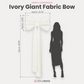 Giant Fabric Bow for Backdrop Ivory infographic