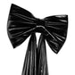 Giant Fabric Bow for Backdrop - Metallic Black - CV Linens