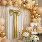 Giant Fabric Bow for Backdrop Metallic Gold - CV Linens