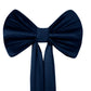 Giant Fabric Bow for Backdrop Navy Blue close up