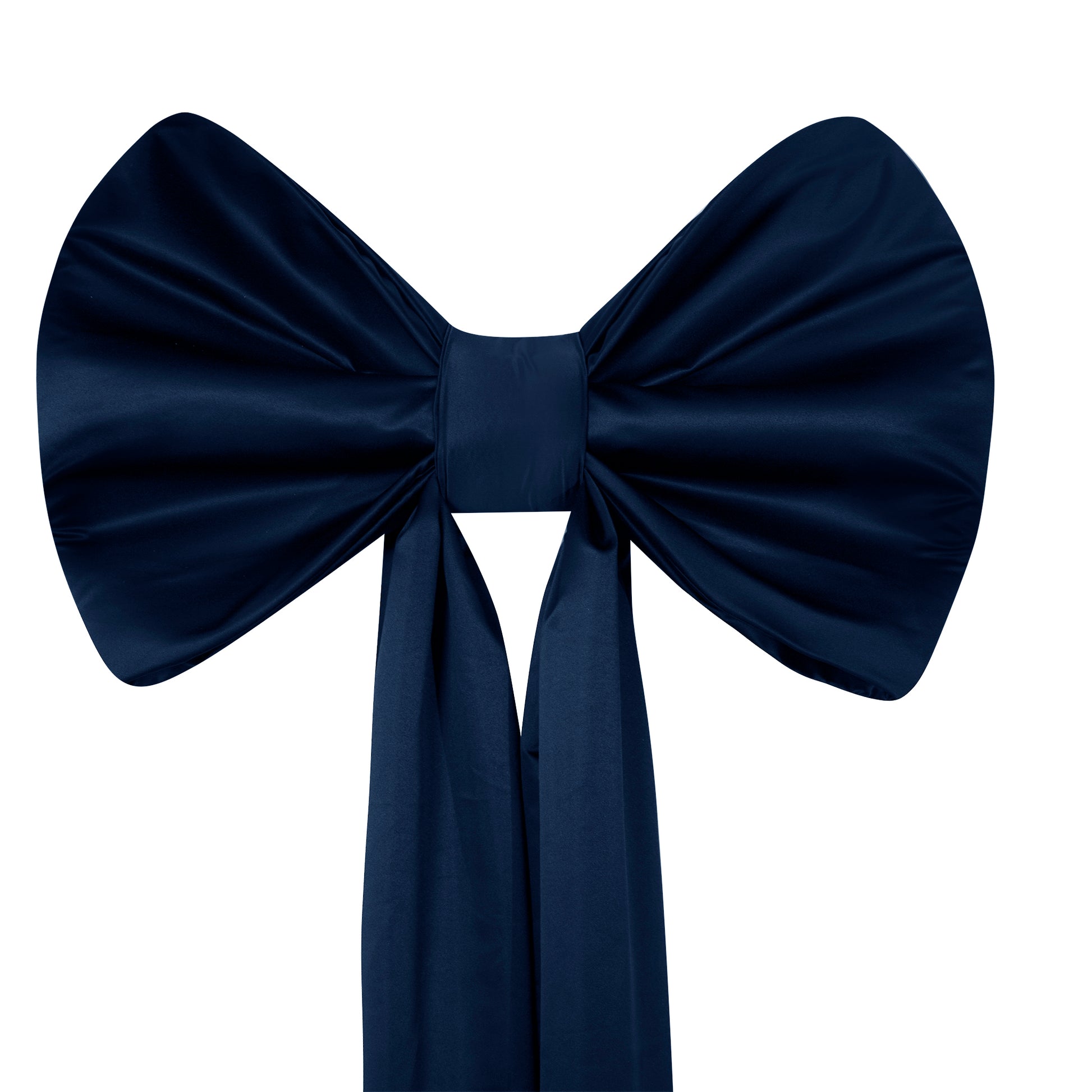 Giant Fabric Bow for Backdrop Navy Blue close up