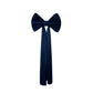 Giant Fabric Bow for Backdrop Navy Blue full view