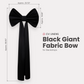 Giant Fabric Bow for Backdrop - Black