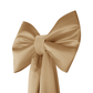 Giant Fabric bow for Backdrop Gold angled view