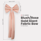 Giant Fabric Bow for Backdrop - Blush/Rose Gold