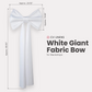 Giant Fabric Bow for Backdrop - White