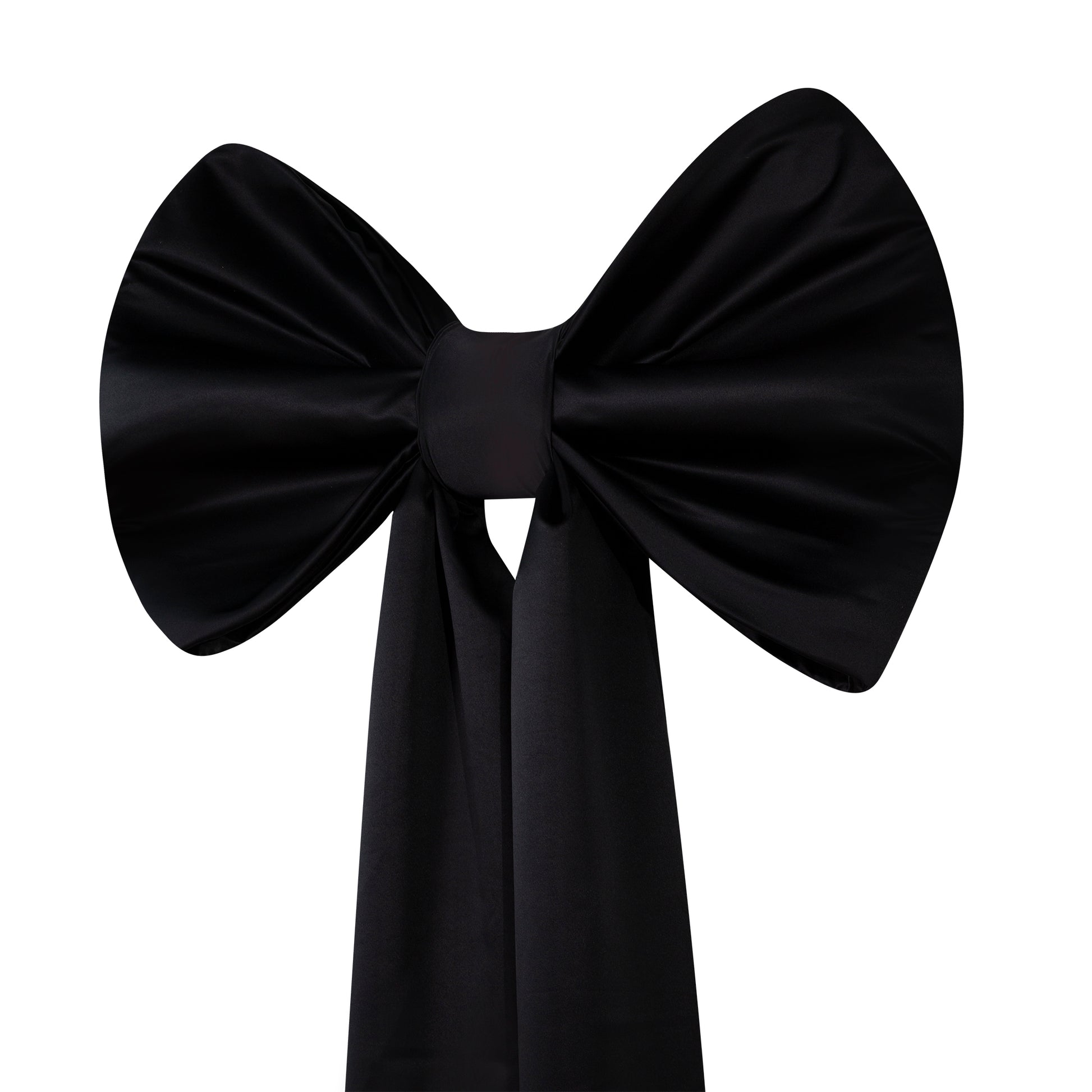 big black bow for dress A-line Strapless Black Cute Homecoming Dress Big Bow Short Prom Dresse –  SELINADRESS main image 1